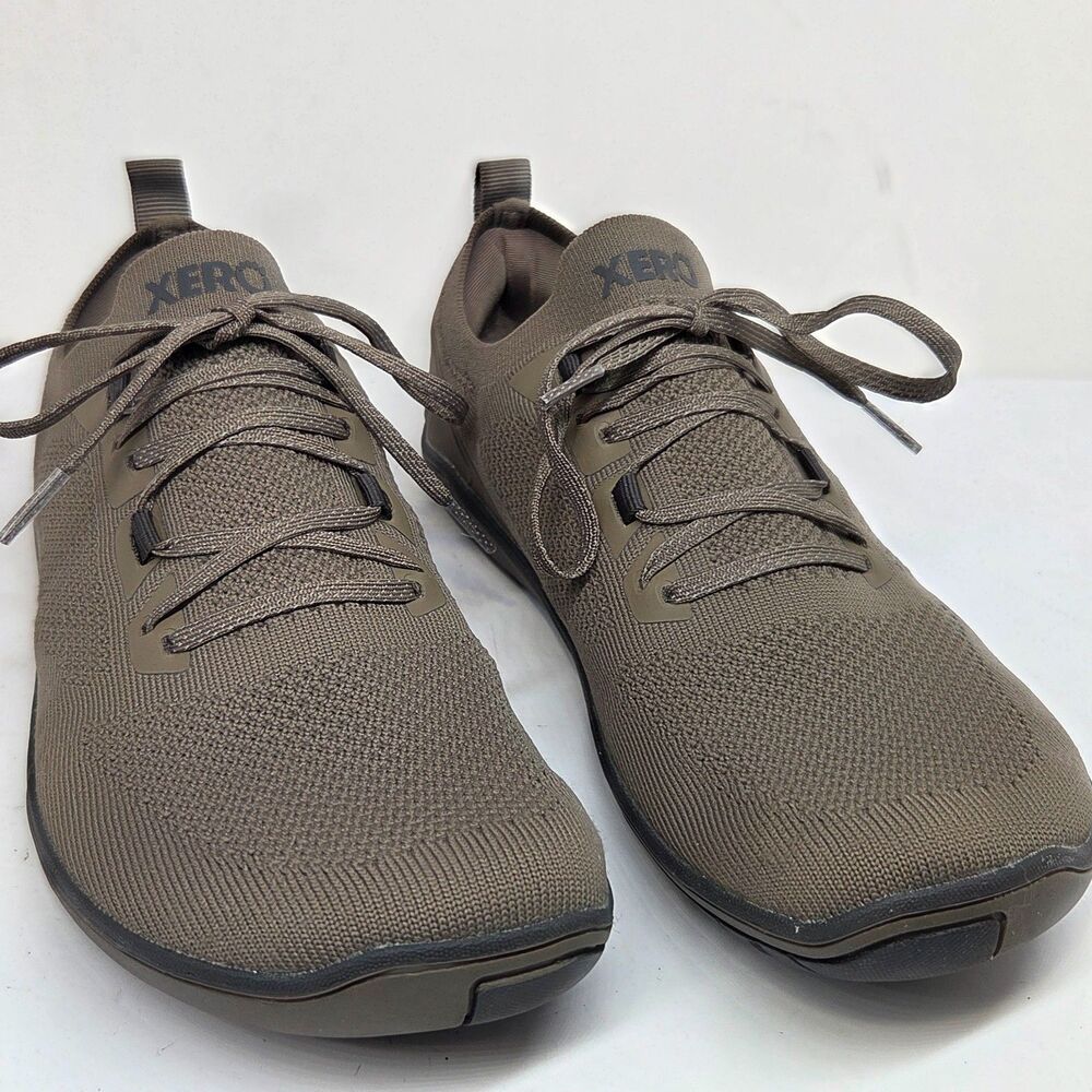 XERO SHOES Mens NEXUS Gray Knit Barefoot Minimalist Running Sneakers US 7 EUR 40